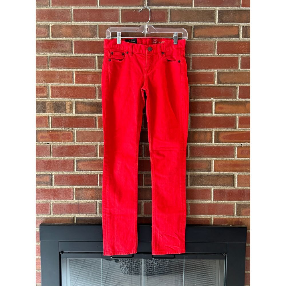 J. Crew Red Skinny Pants